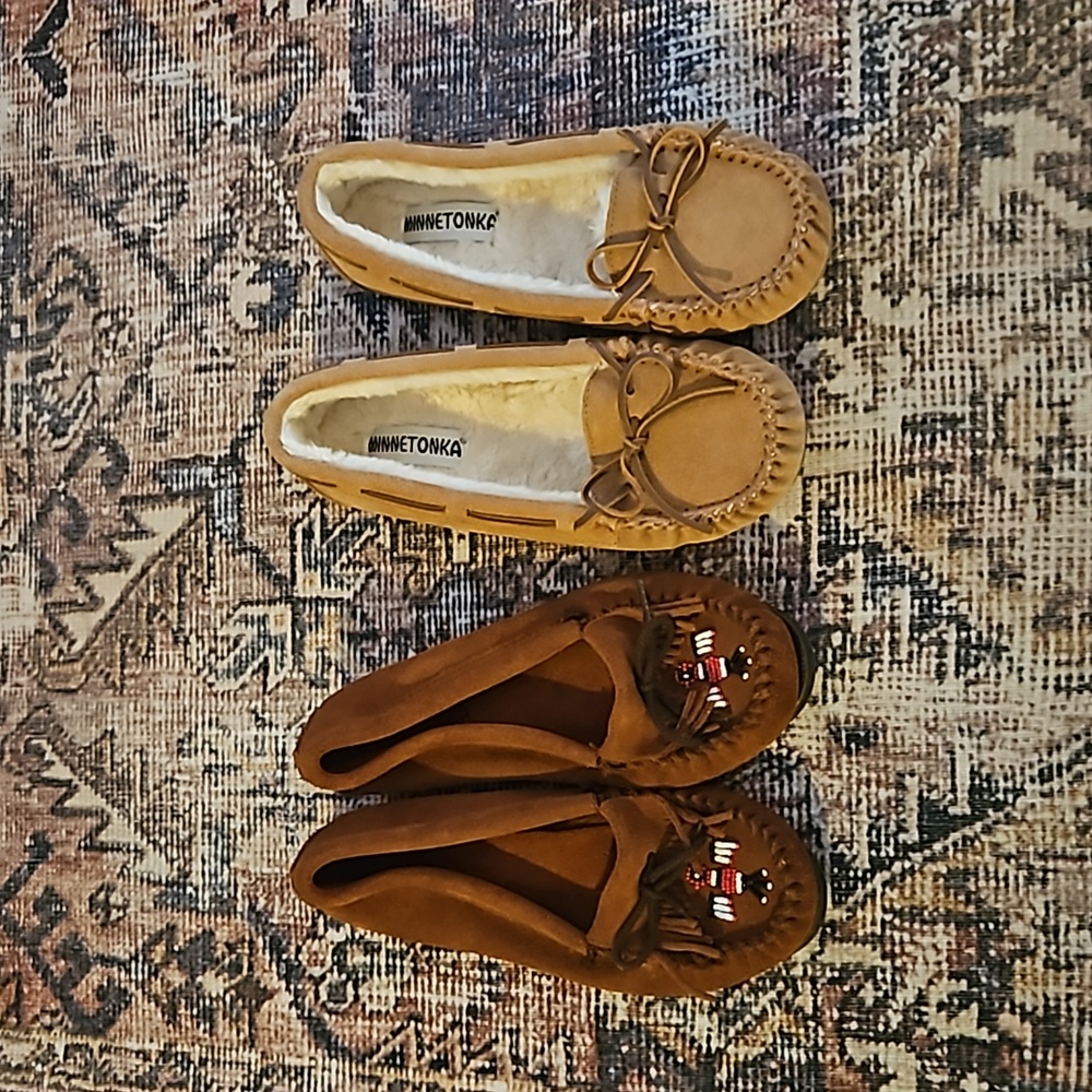 Minnetonka moccasins and slippers